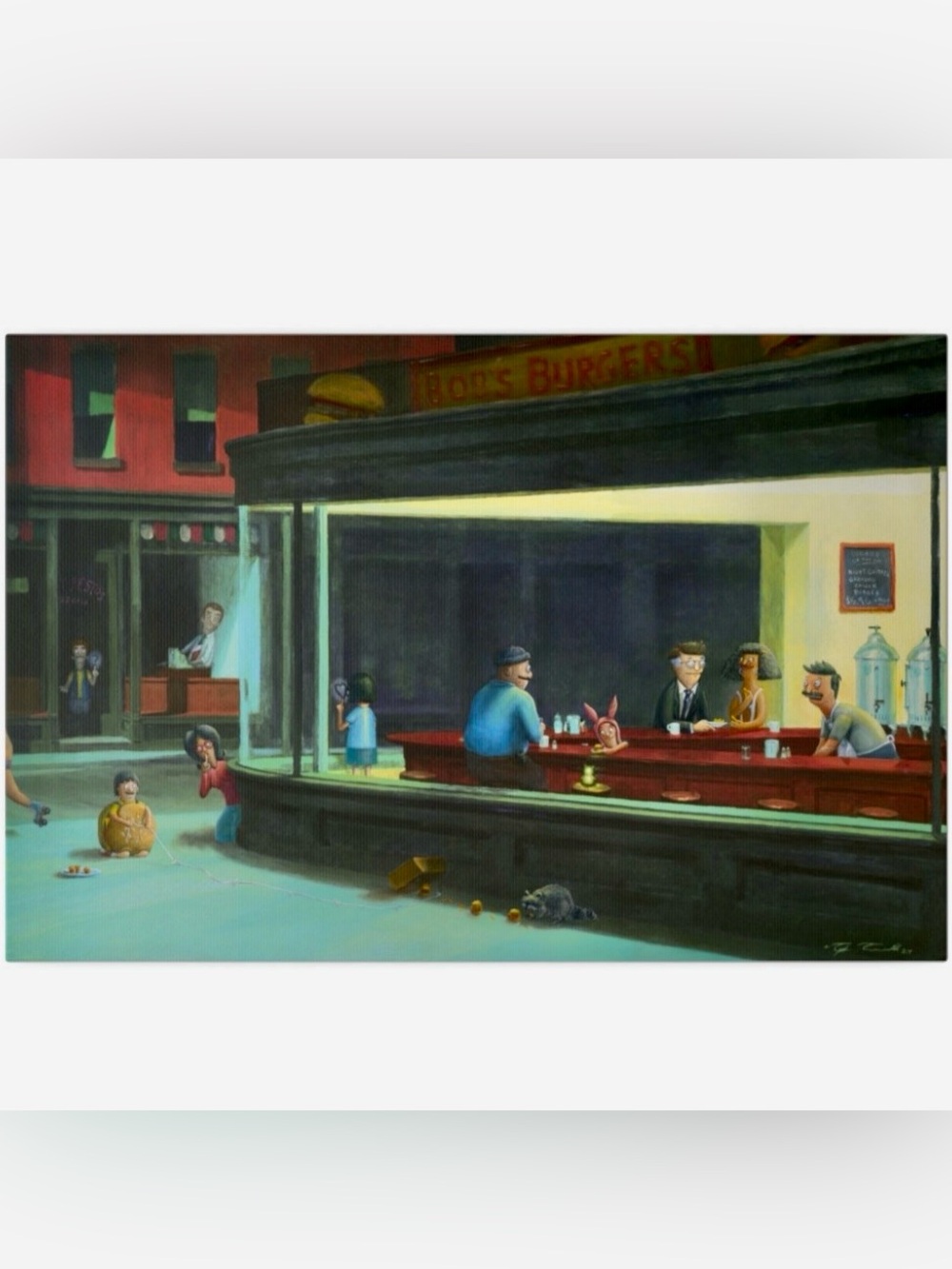 "A Classic With Cheese" Bob’s Burgers Canvas Print Tyler Turnbull Downcycled
